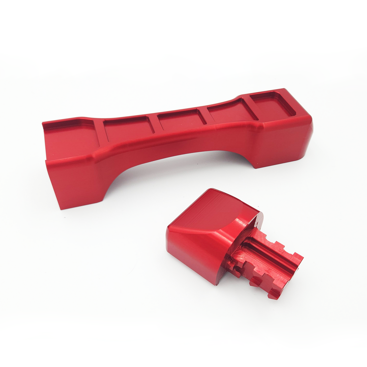 Door Handle - BILLET (Royal Hooks) RED fits Jeep Wrangler JL - JT