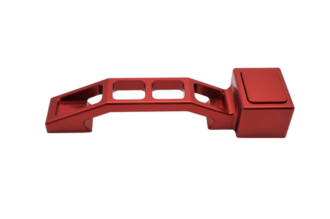 CheroCar Red Door Handle Cover Trim For Jeep Wrangler JK JKU 2007-2018 – 5-Piece Set, Brushed Finish