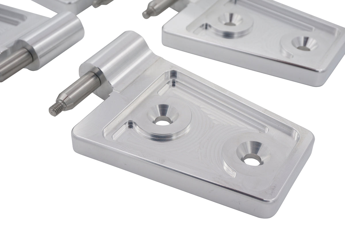 Door Hinges - BILLET (Royal Hooks) RAW fits Jeep Wrangler JK - JKU ...