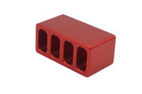 Hood Bumps - BILLET (Royal Hooks) RED fits Jeep Wrangler JK - JKU and TJ
