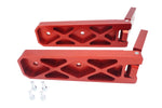 Tailgate Hinges - BILLET (Royal Hooks) RED fits Jeep Wrangler JL - JLU